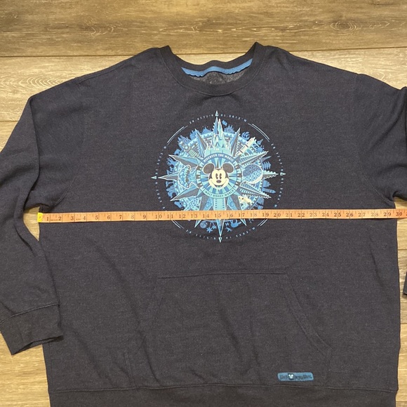 WALT DISNEY WORLD CREW NECK SWEATSHIRT DISCOVER THE MAGIC NAVY BLUE SIZE XXXL - Picture 5 of 7